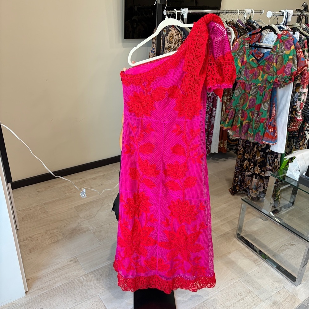 Farm Rio Guipuire Bicolor Maxi Dress - Picture 11 of 13